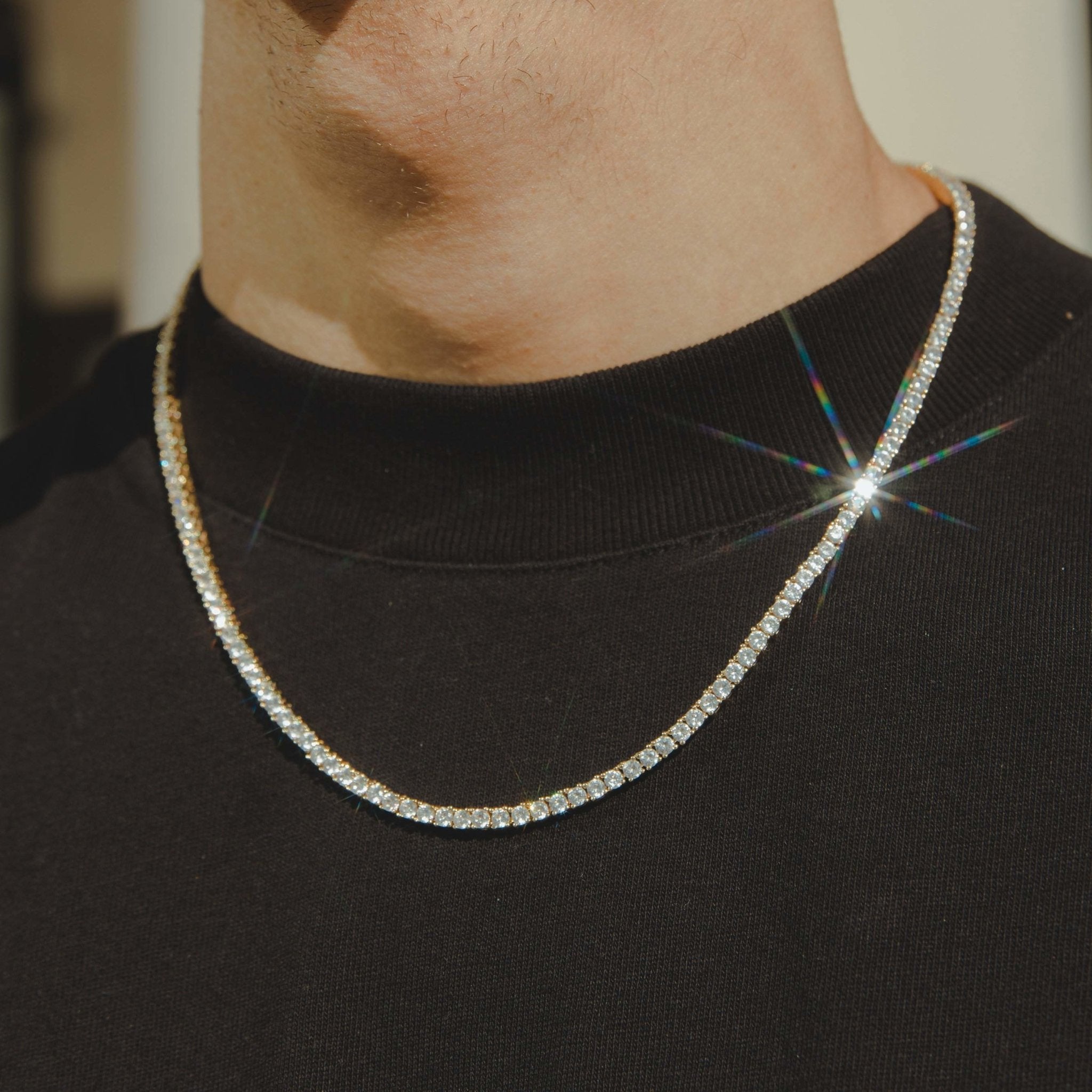 3mm Tennis Chain - Gold - Cernucci